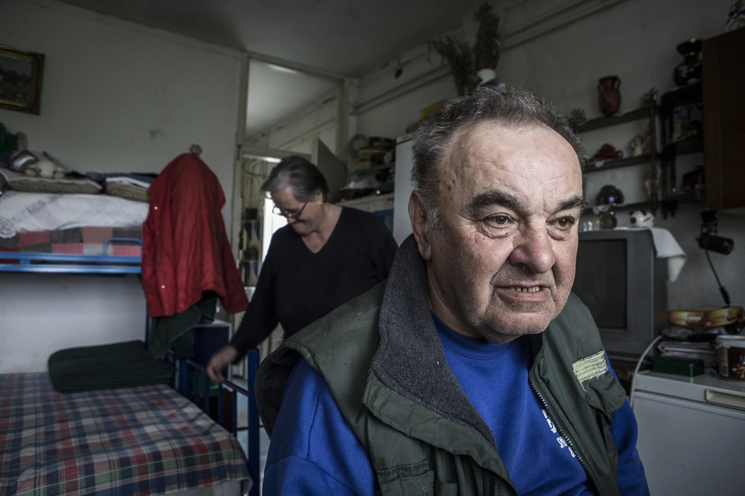 Milan and Dusanka from Croatia are refugees of the Bosnian war. They have lived at the Krnjaca Centre since 1995.