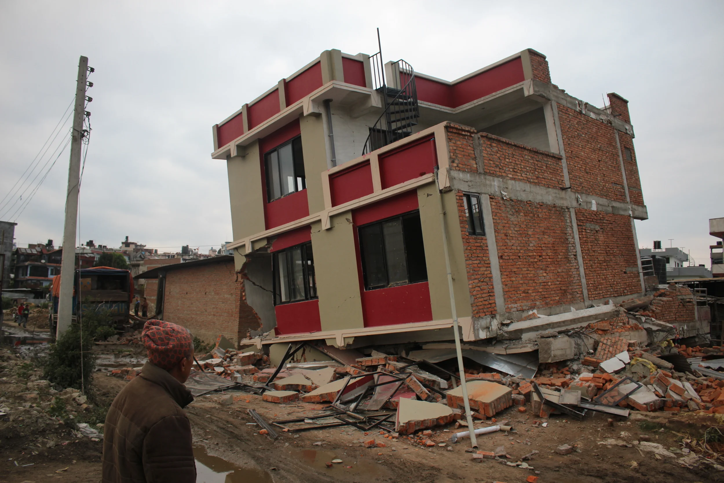 Une maison en ruine à Katmandou, la capitale du Népal (Naresh Newar/IRIN)