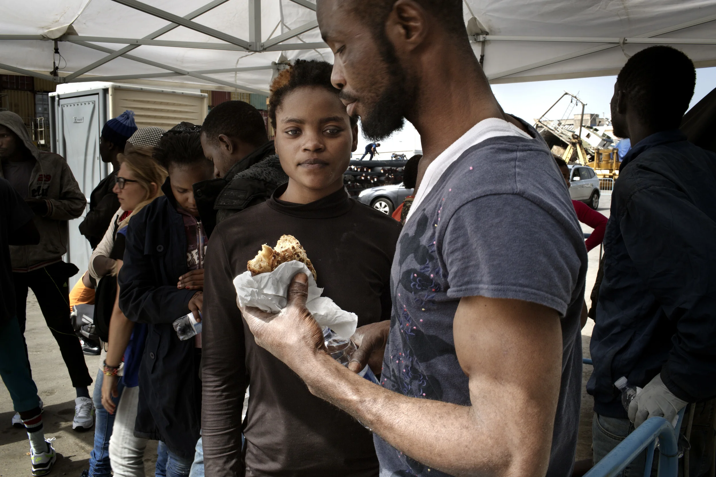 Loveth Bensin (left) and Edus Sunday fled Nigeria to escape the violence of Boko Haram's insurgency.