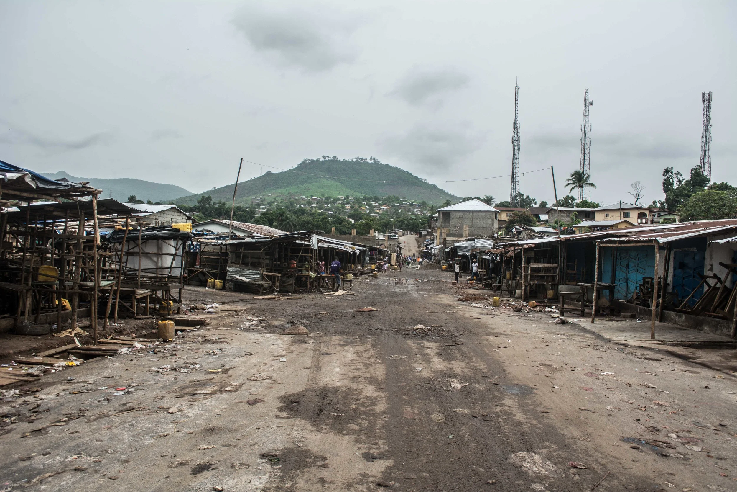 Before Ebola, the market at Waterloo was a thriving centre of commerce. But since restrictions on business hours were put in place as a means of slowing the spread of Ebola, it no longer operates at full capacity. 