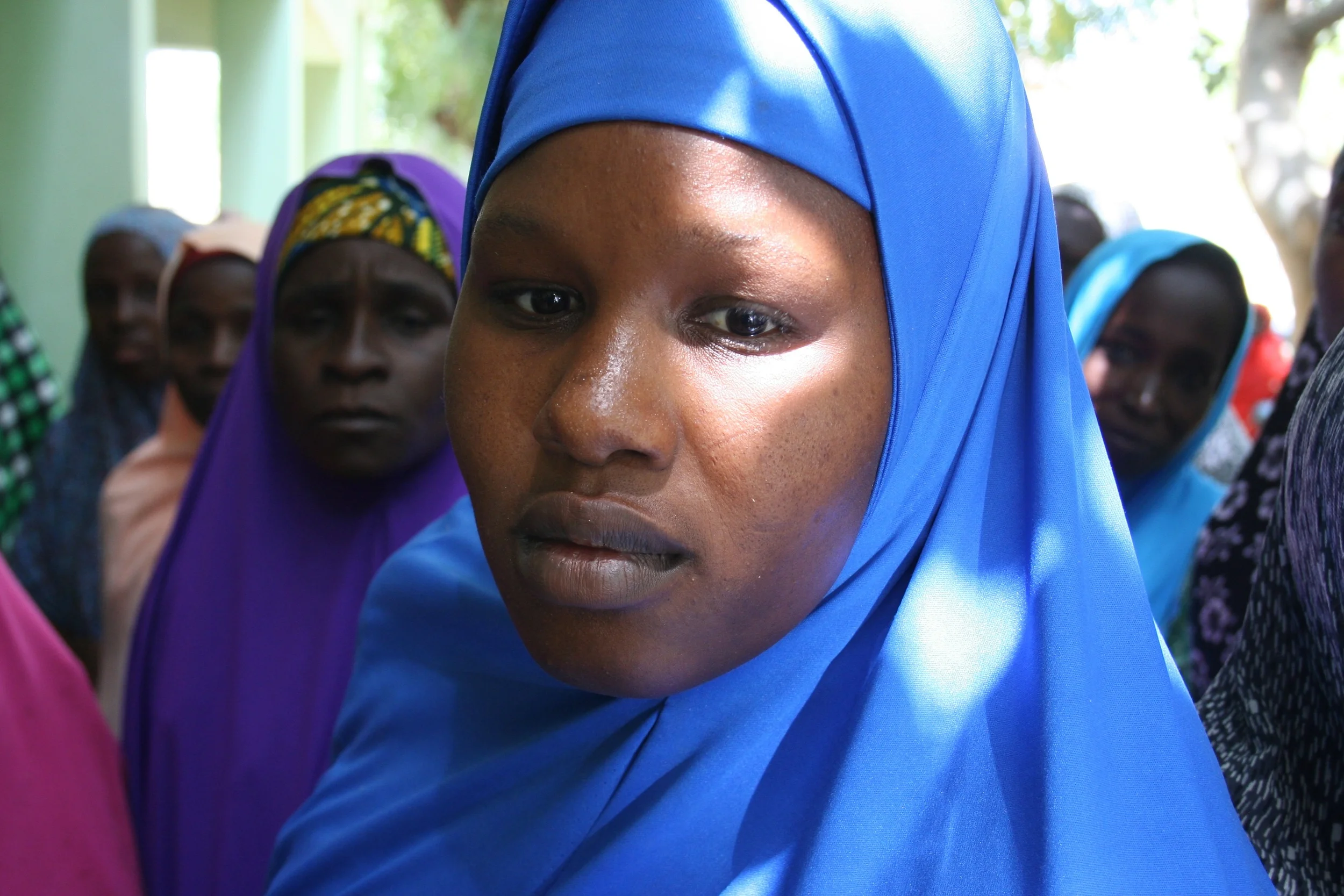 IDP women in Maiduguri, sheltering with relatives and friends (Obi Anyadike)