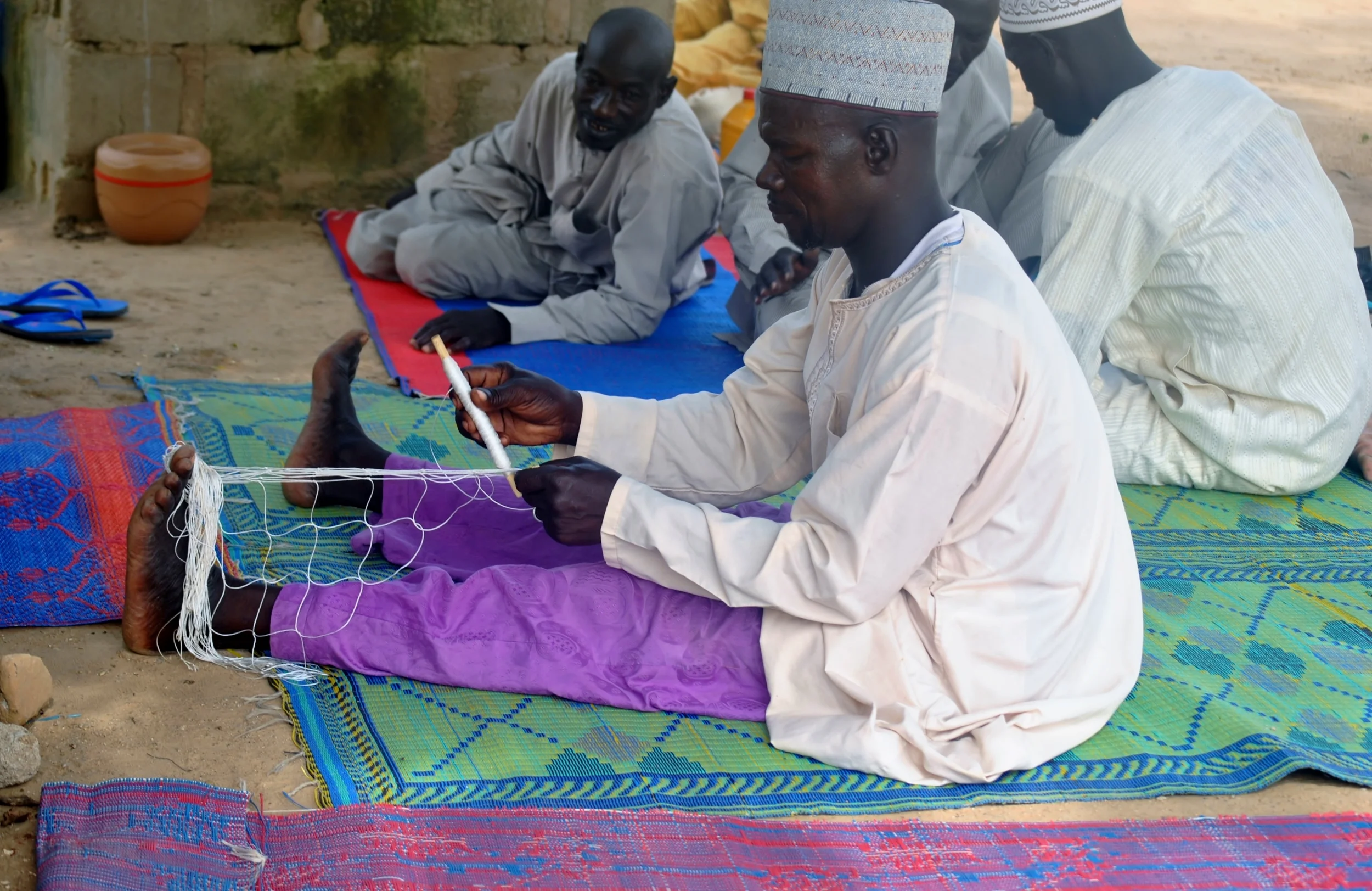 Aliyu Abubakar, a fisherman from Kukalor LGA, who now lives in the Gombyo camp, is no longer able to earn a living fishing due to the threat of violence from Boko Haram (Fragkiska Megaloudi/IRIN)