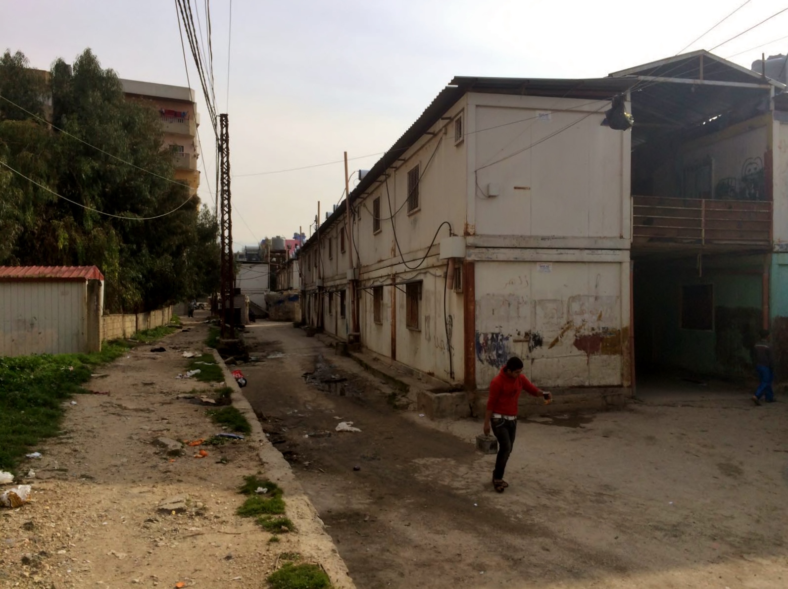  Many people still live in temporary containers, waiting for their new homes to be built 