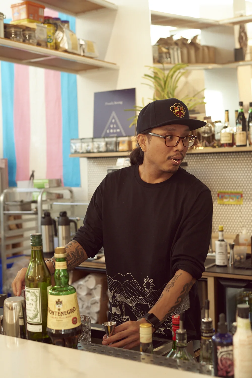   Hood Famous Cafe + Bar in the Chinatown-International District.    Photo by Meron Menghistab.   