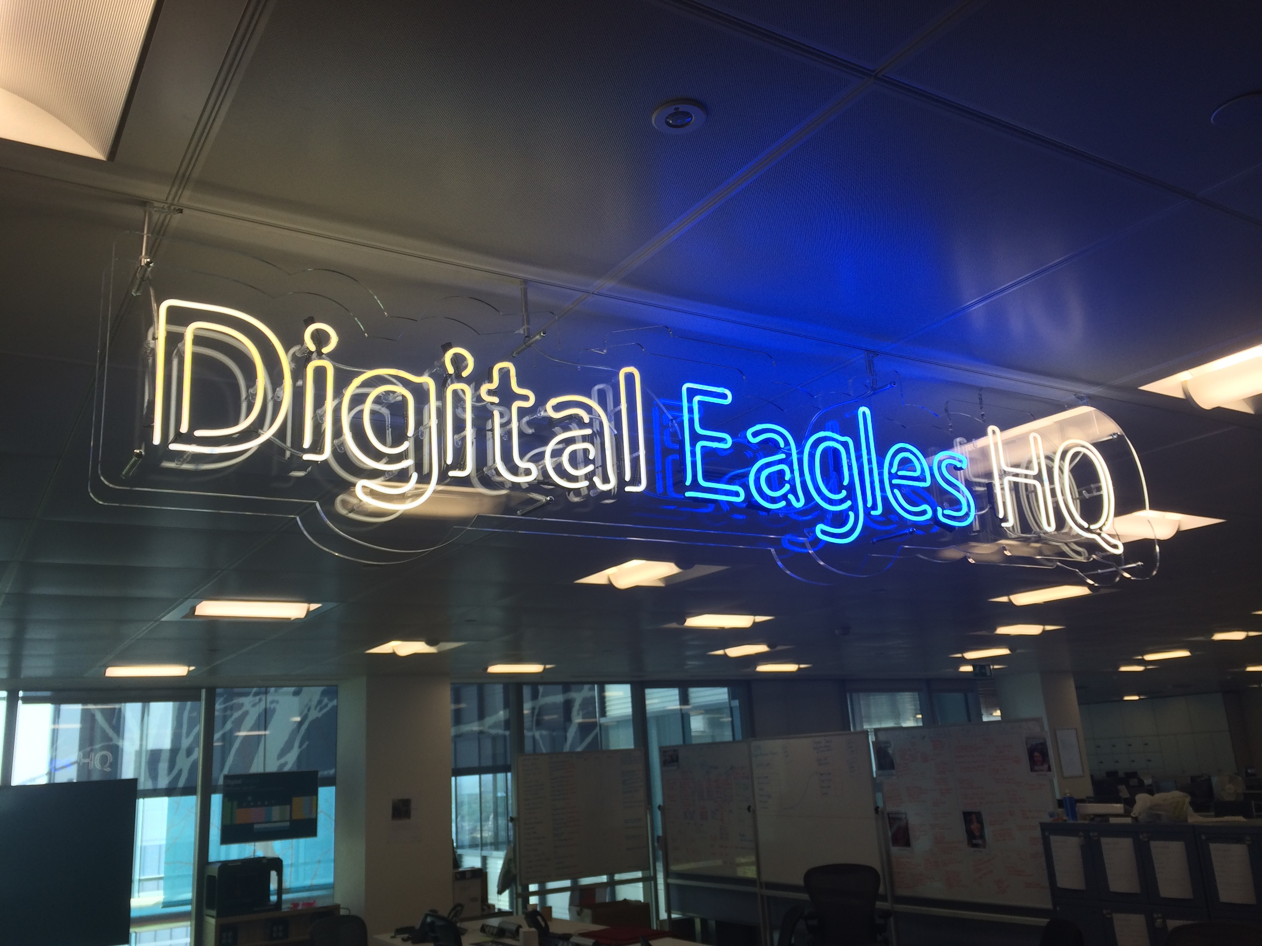 neon sign digital eagles