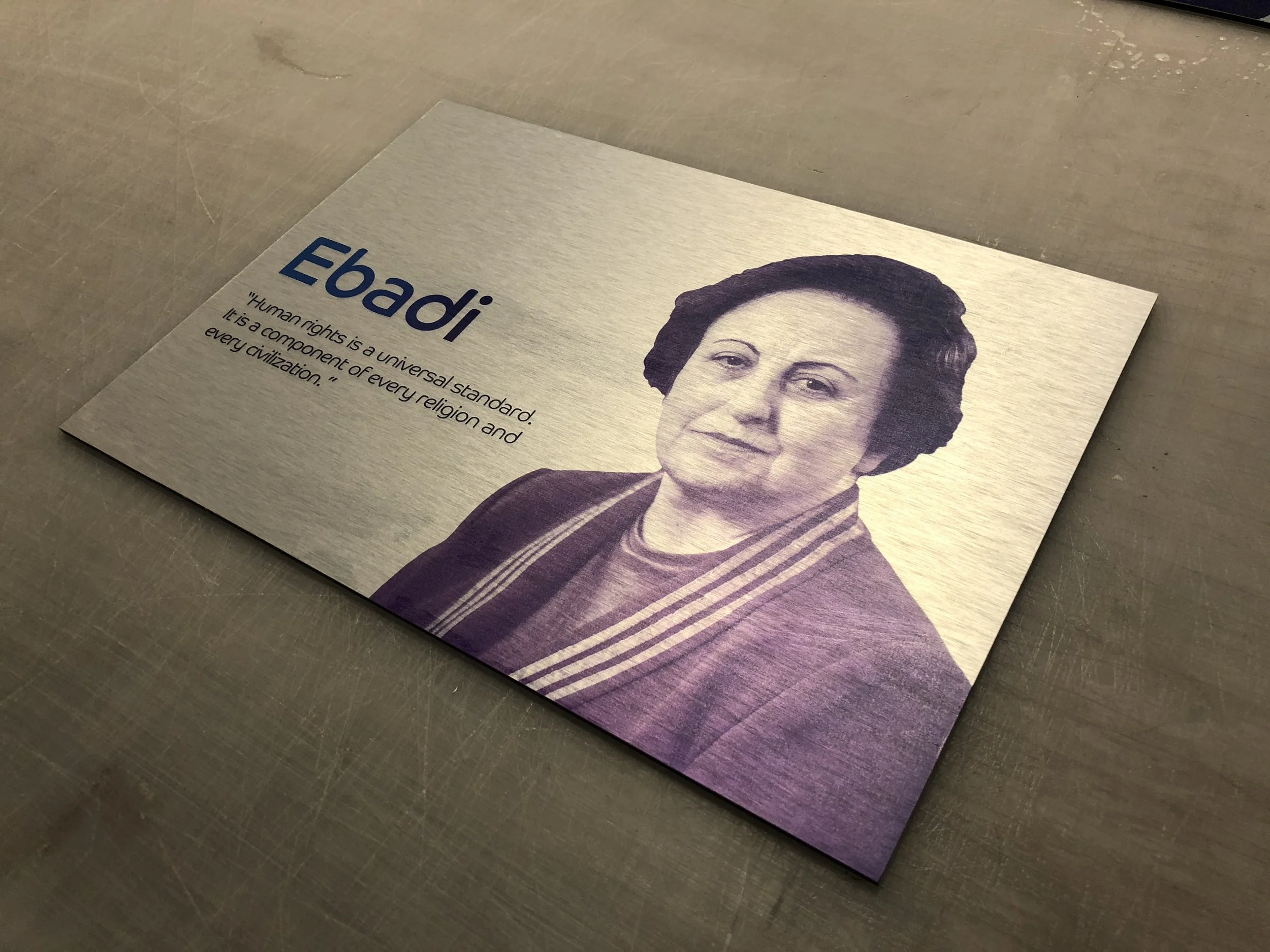 Brushed Silver Dibond