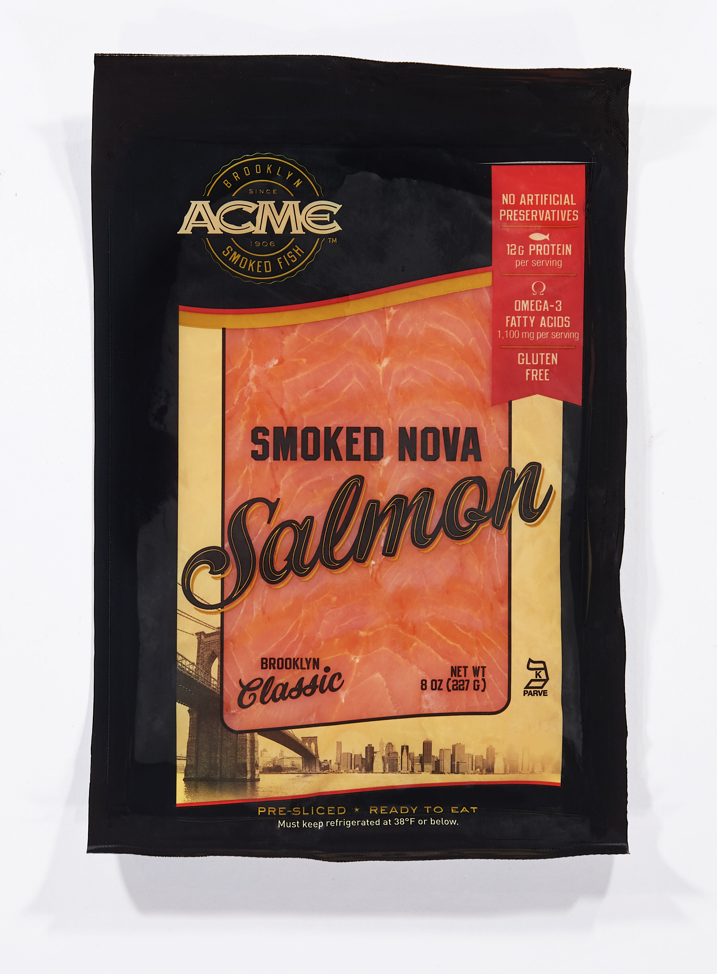 Smoked Nova Salmon (Lox) Prepackaged - $9.90 per 1/4lb.