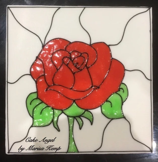 Stained Glass Effect using Piping Gel
