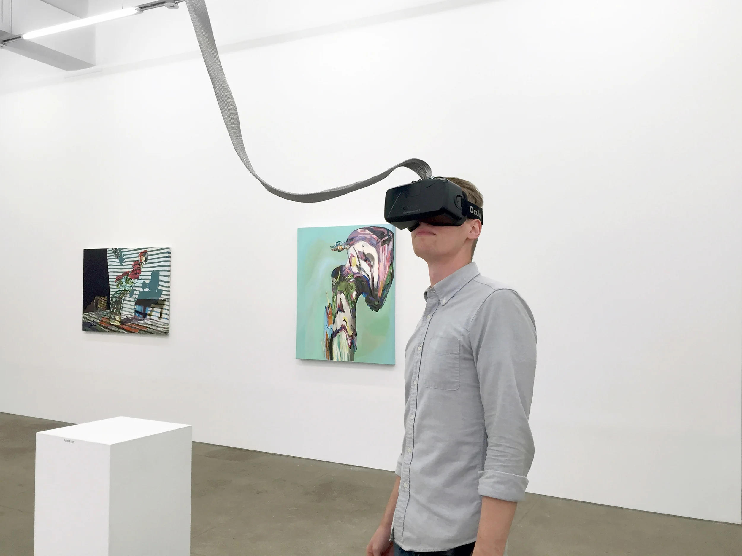 Rachel Rossin’s Lossy Exhibition Blends Virtual Reality with Oil Painting