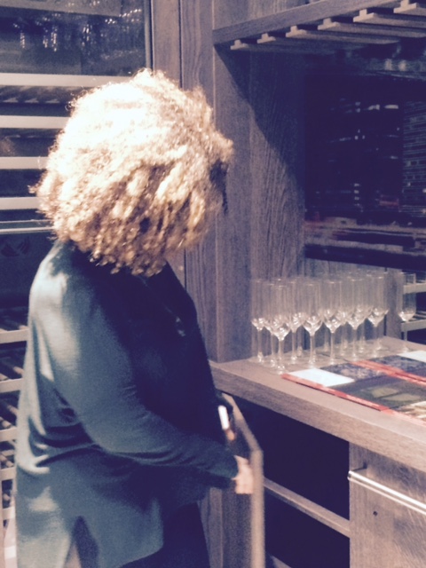Is Vasiliki looking for something to pour into those Champagne glasses?