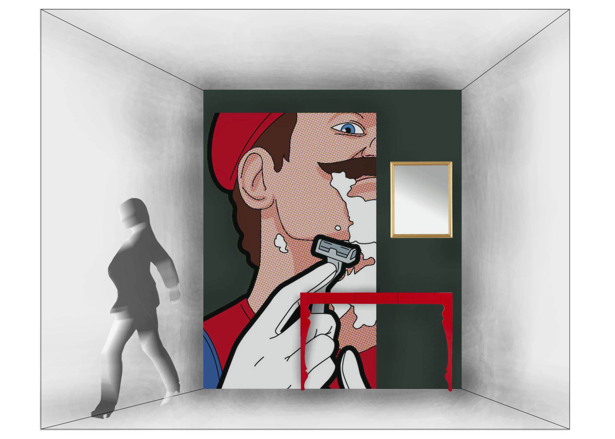 Art piece by Gregoire Guillemin from ‘The Secret Life Of Heroes’ series.