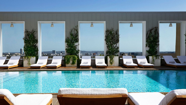 SkyBar at the Mondrian Hotel; Los Angeles CA