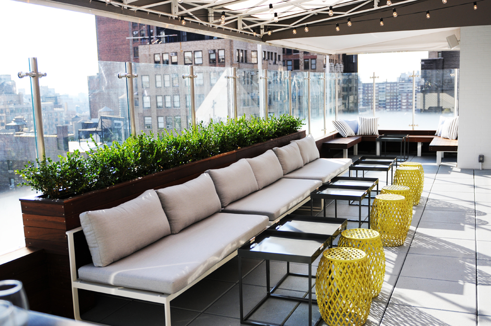 the Roofbar @Hotel Indigo Chelsea; Designed by yours truly.