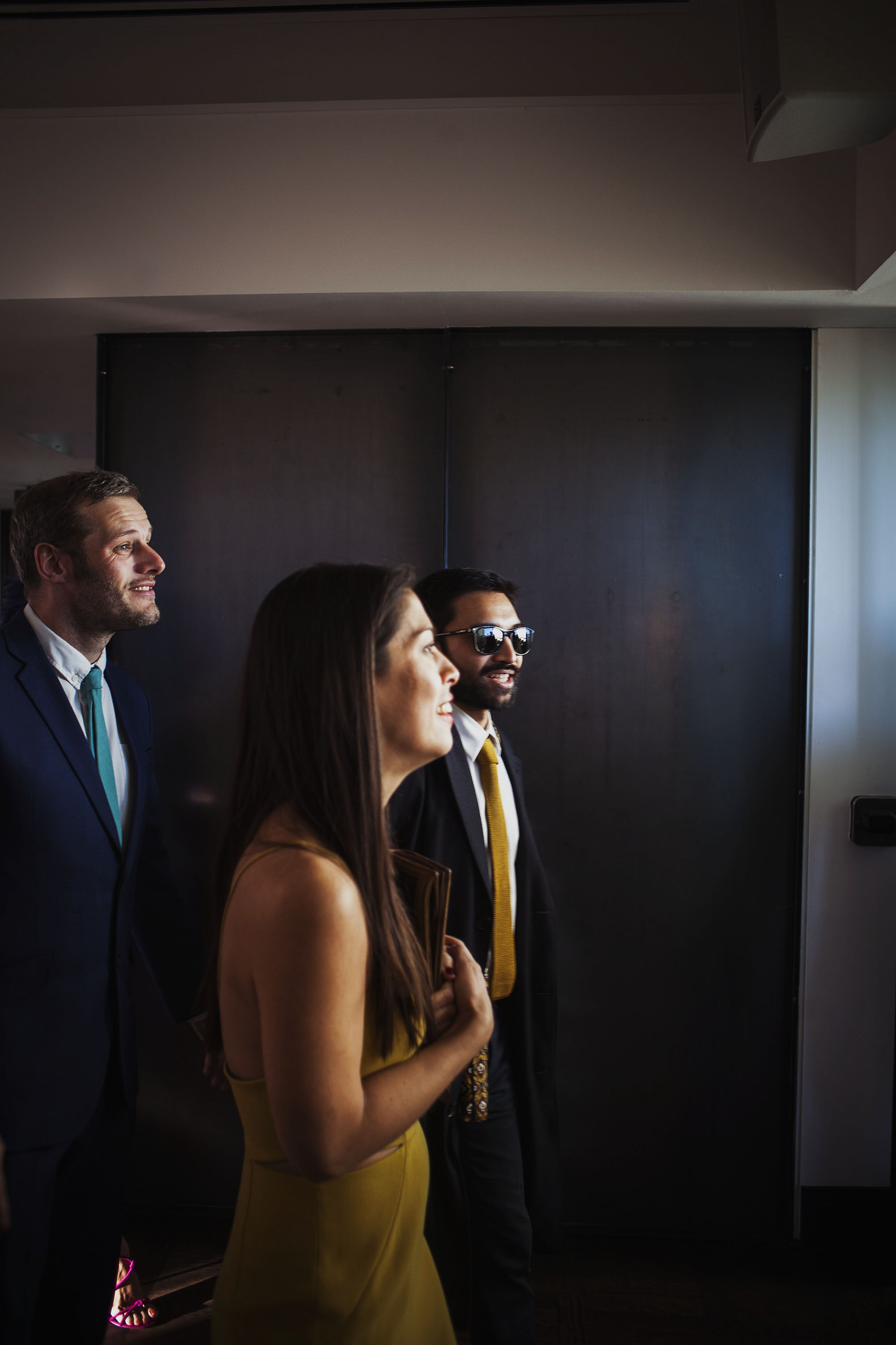 wedding guests at the ace hotel london