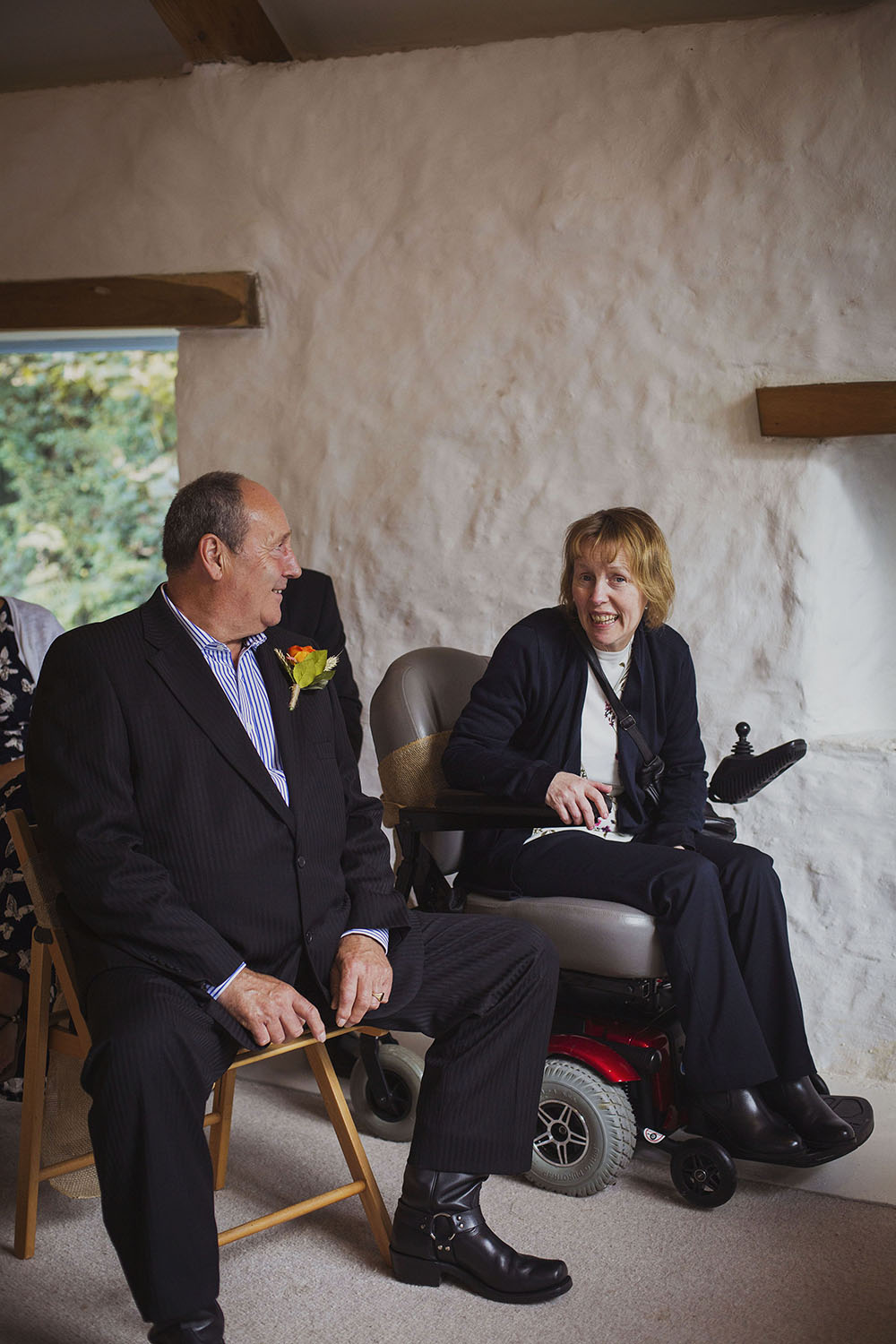 bride's parents at nantwen wedding venue