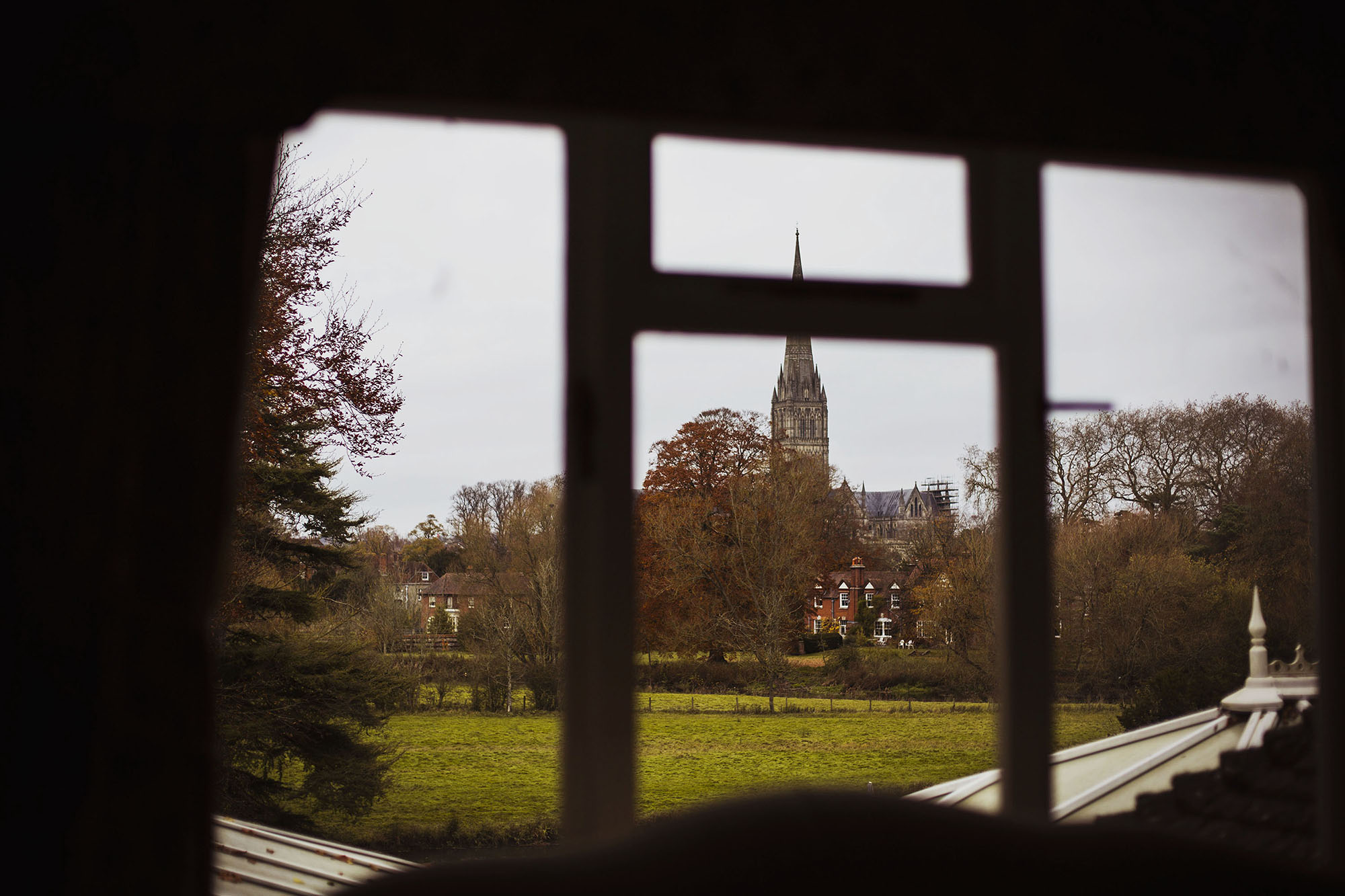 view out of window grasmere house hotel salisbury