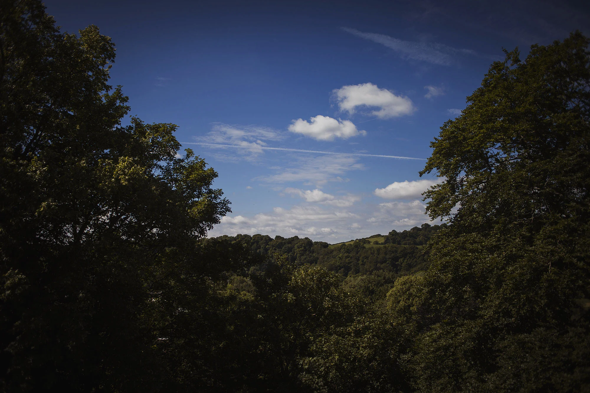 view from usk castle