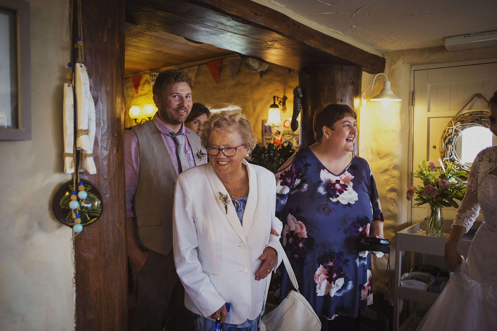 wedding dinner at the old sailors dinas cross newport pembrokeshire