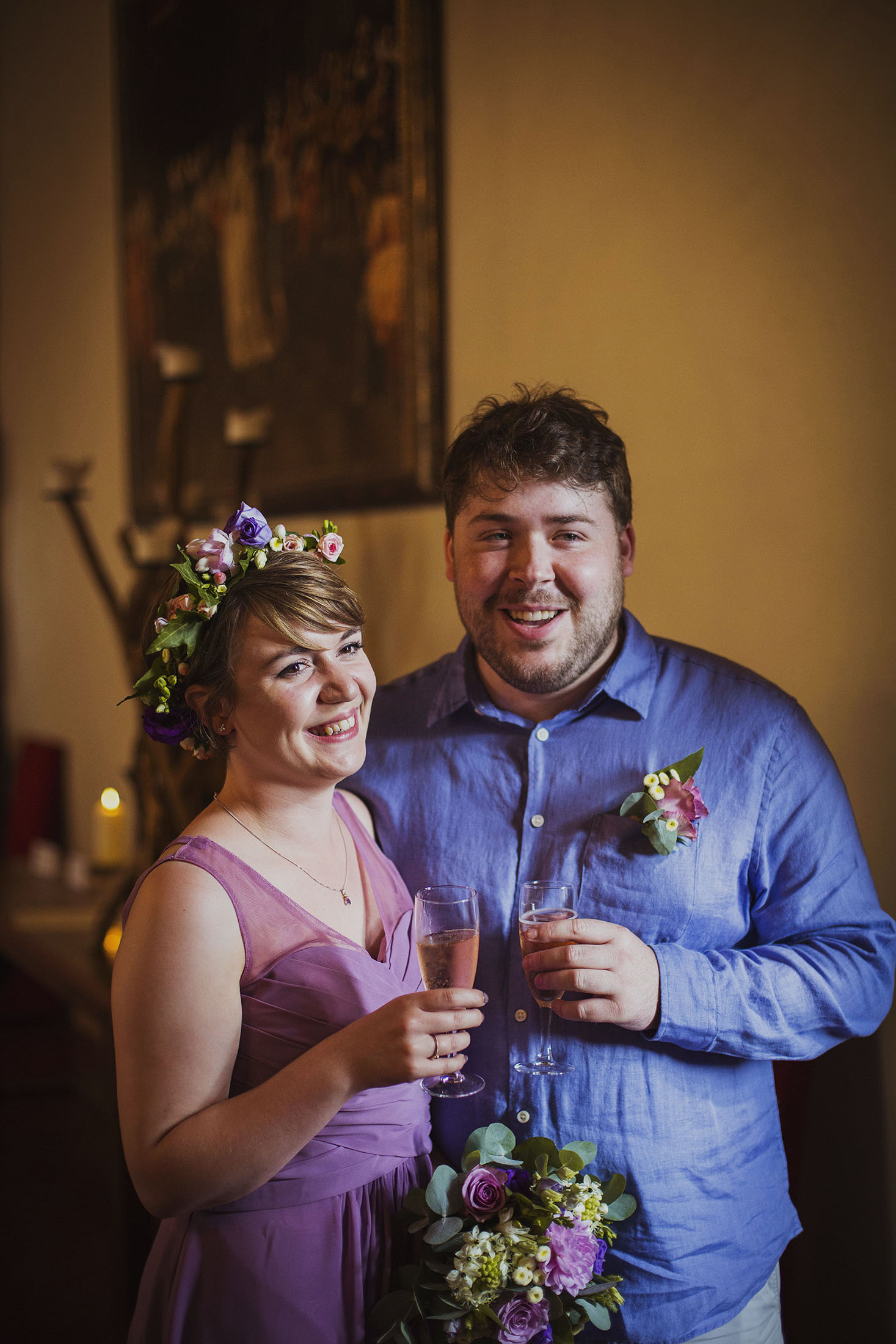 wedding guests at chateaux des ducs de joyeuses france destination wedding photography