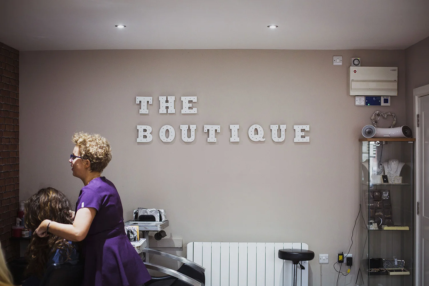 wedding hair at the boutique knowle