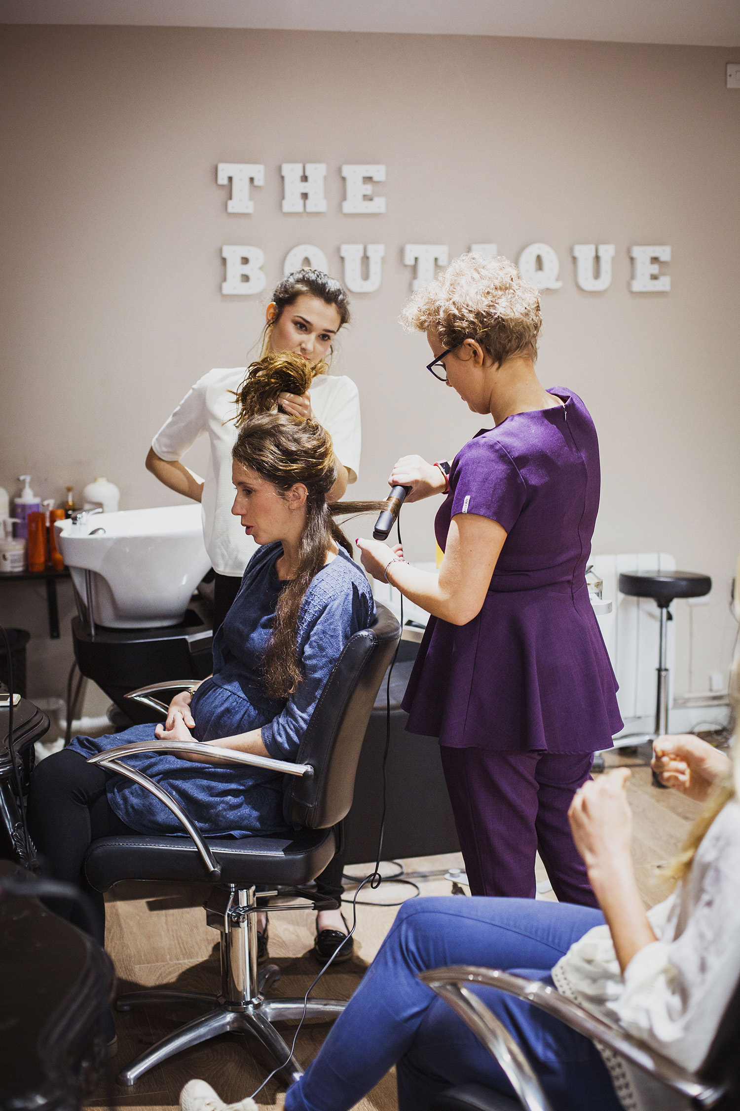 wedding hair at the boutique knowle