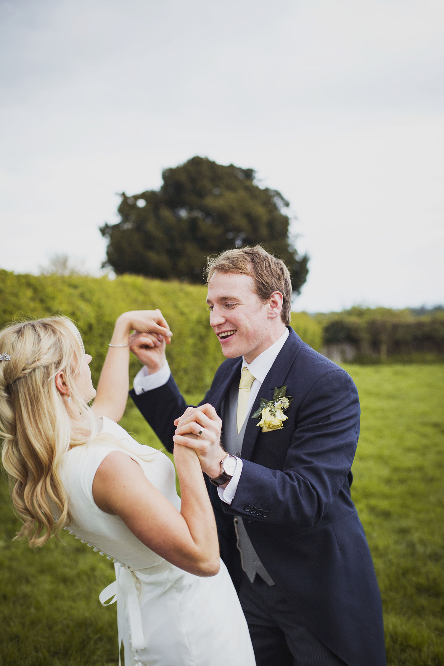 bride and groom portrait at fentham hall diy wedding