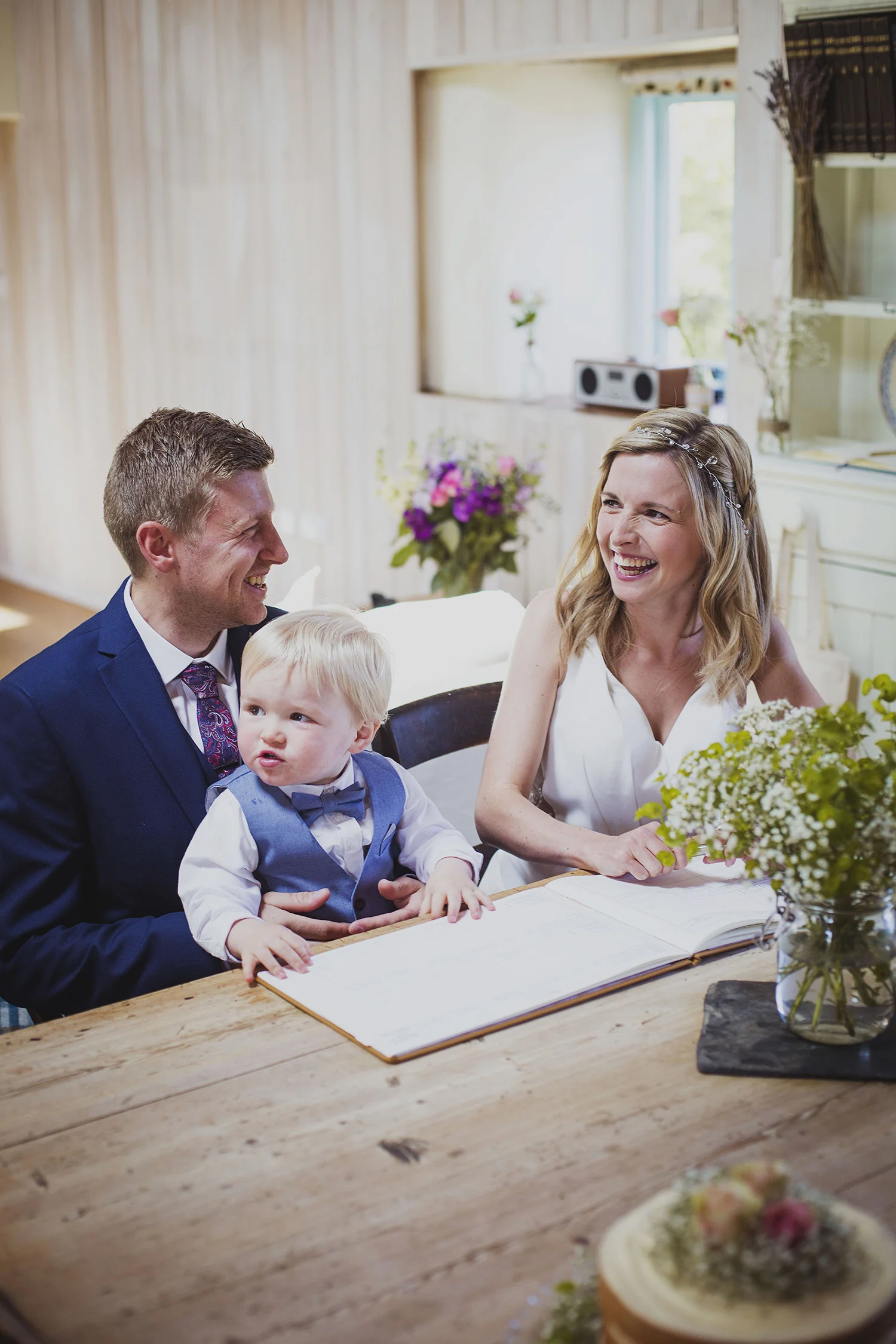 signing the register elopement wedding ceremony at nantwen