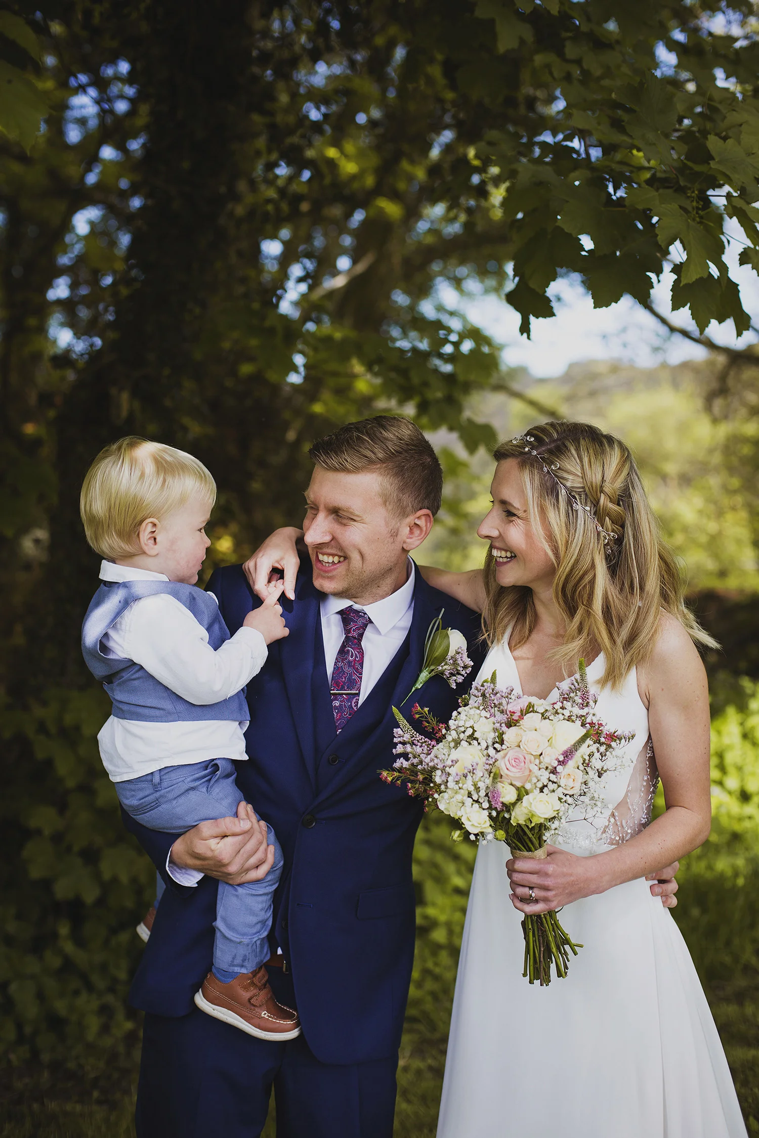 group family photos at nantwen wedding