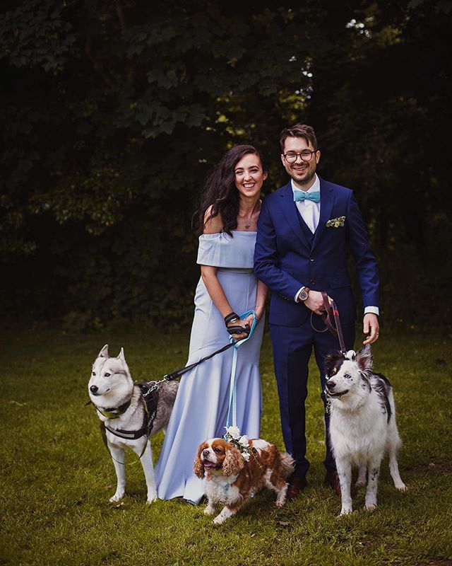 Carys and Kyle asked me to be their @nantwen wedding photographer at their intimate wedding back in June! Their ceremony took place in the barn with their friends, family and much loved family dogs all as witnesses! After their I do&rsquo;s, confetti