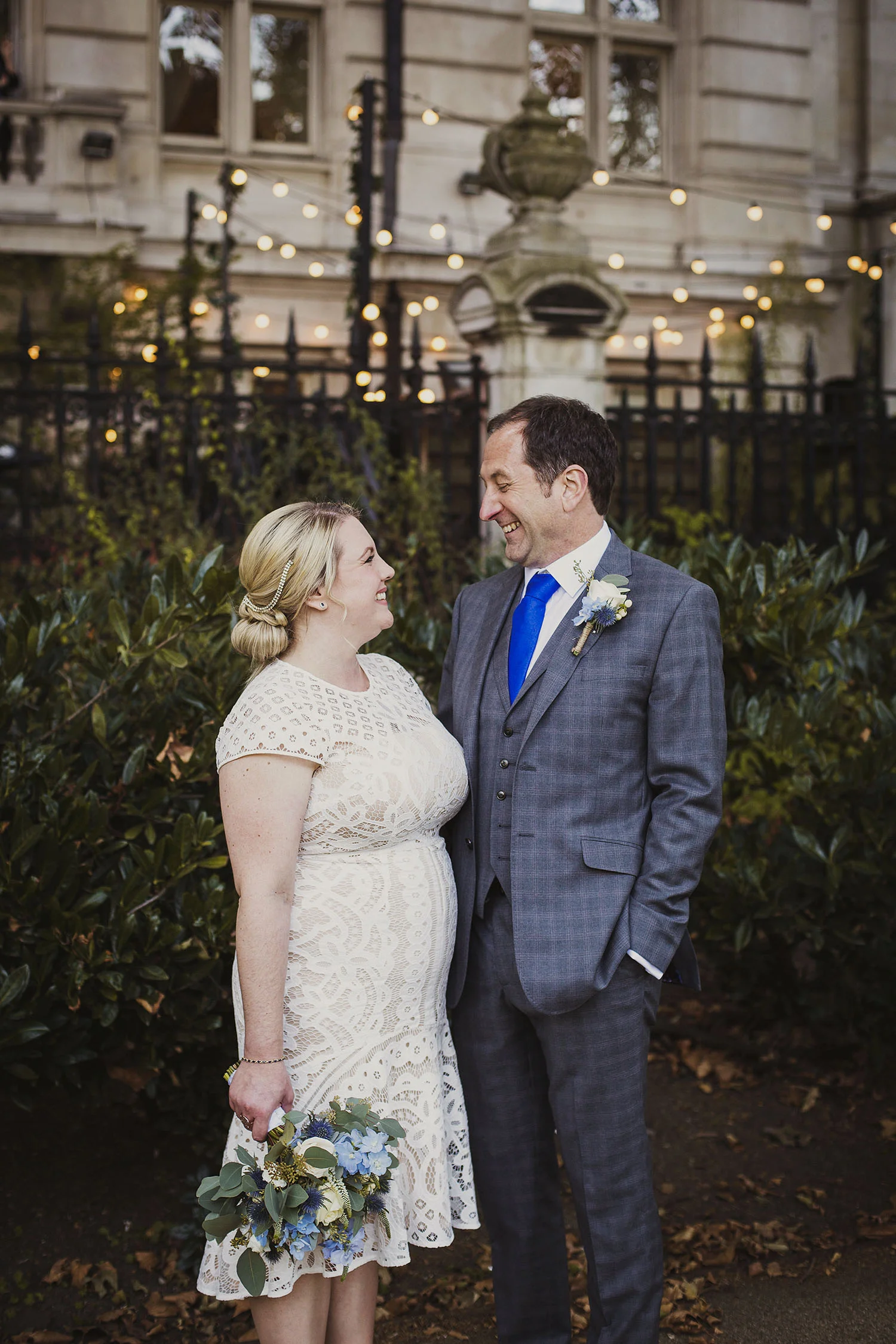 bride and groom portraits whitehall gardens london wedding photographer