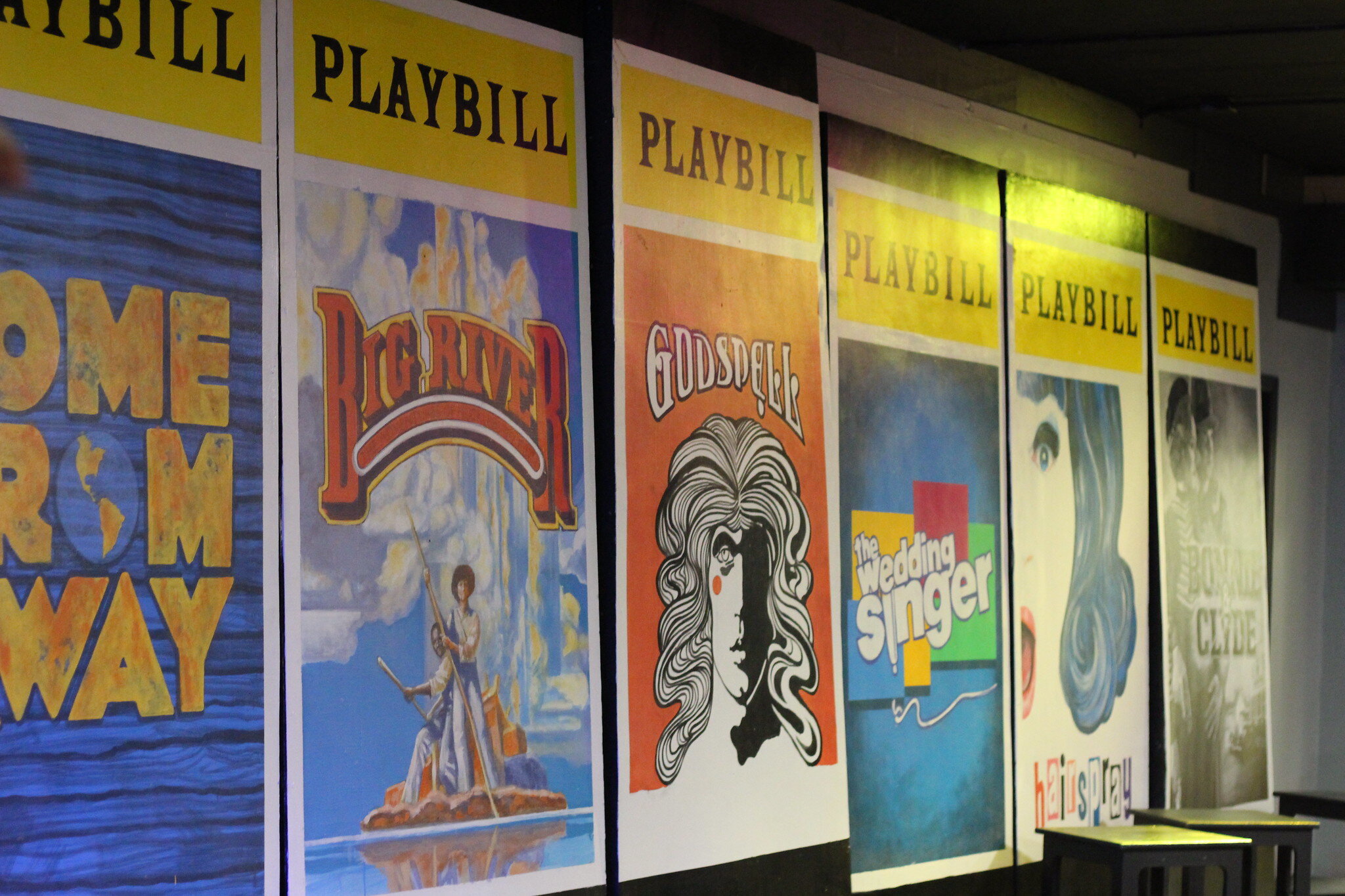 Painted Playbills, Musical Cabaret, Nebraska Wesleyan University, 2019