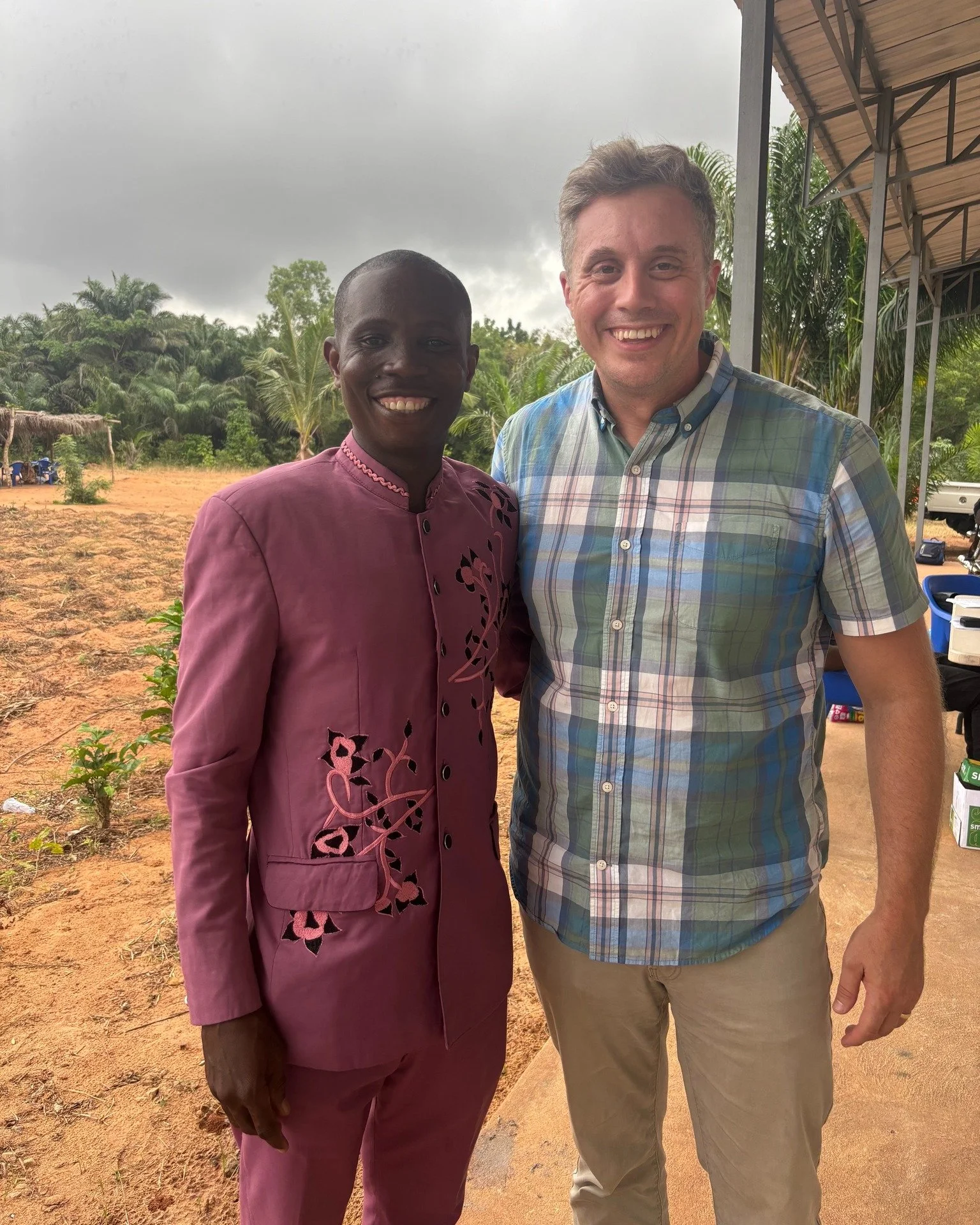 Pastor Rob has made it safely to Togo, and the conference has officially kicked off! We're so excited to share this picture of him with Pastor Ben.

Over 10 years ago, on Pastor Rob's first trip to Togo, Pastor Ben was new in his faith, just beginnin