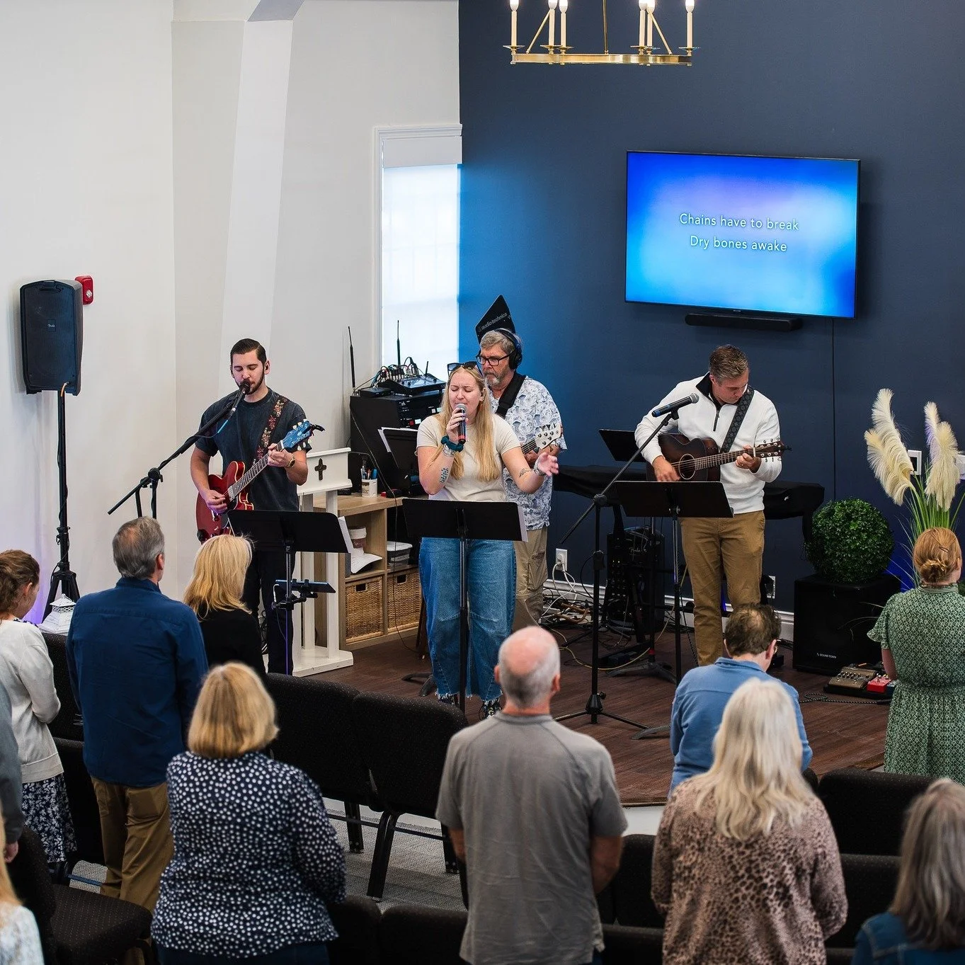 Wow, it's hard to believe last week was our last Sunday worshipping in the fellowship hall! Tomorrow we will be in the new sanctuary! There are a few notes on that for you- we do not have full lighting yet, the sound system is not up yet, and we are 