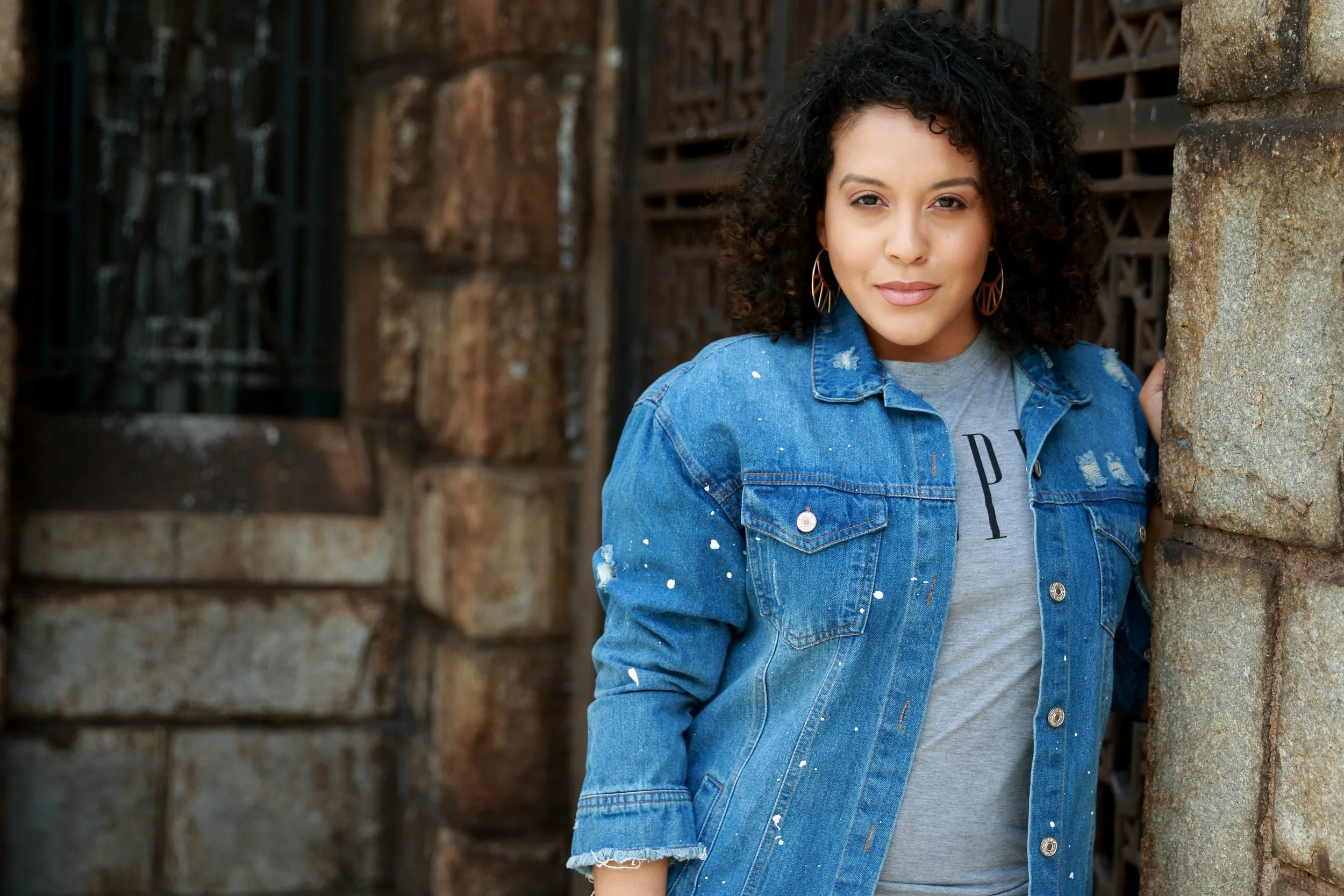 longline denim jacket outfit