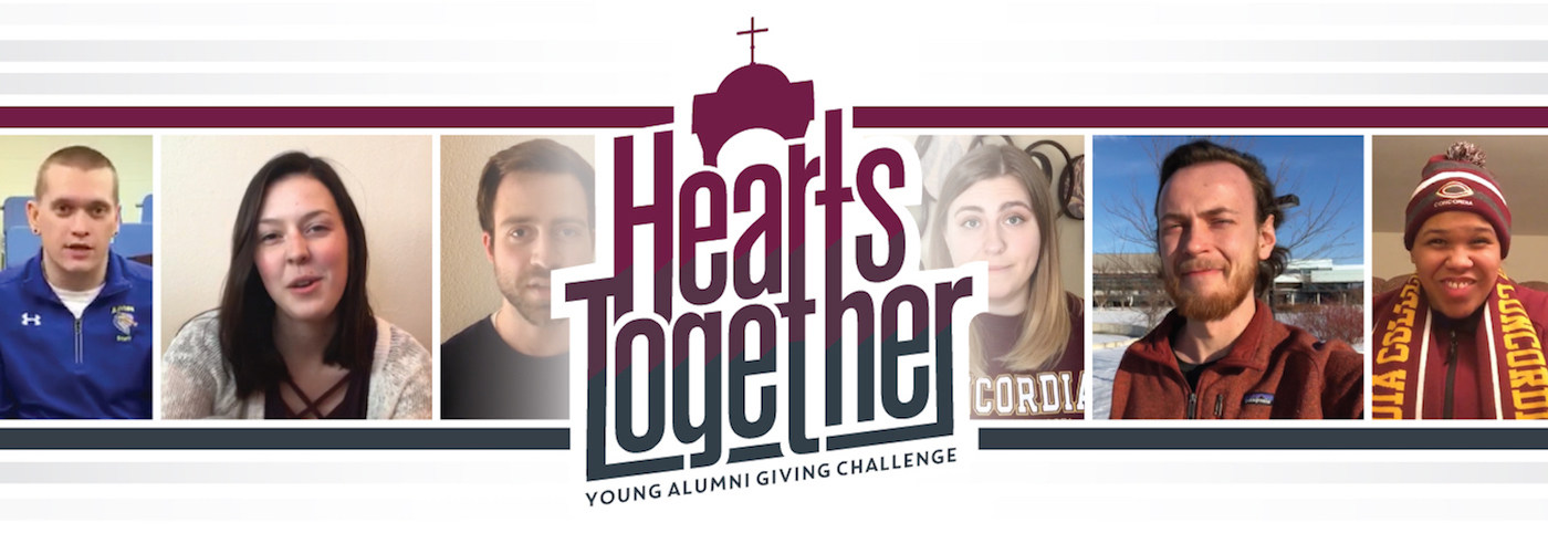 Concordia College Young Alumni Giving Challenge banner