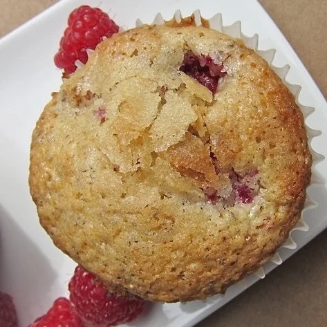 SUGAR CRUSTED RASPBERRY MUFFINS
