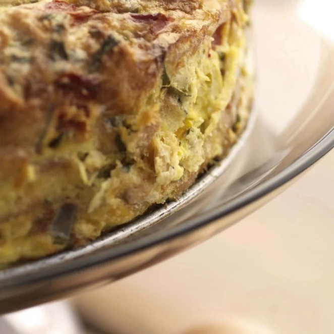 Lulu's Mothers Day Vegetable and Chicken Apple Sausage Frittata