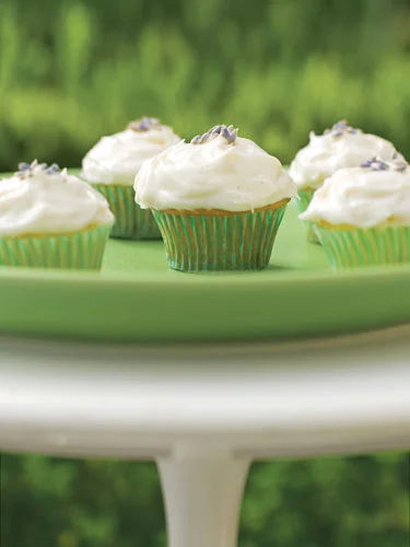  Mini Vanilla Lavender Cupcakes