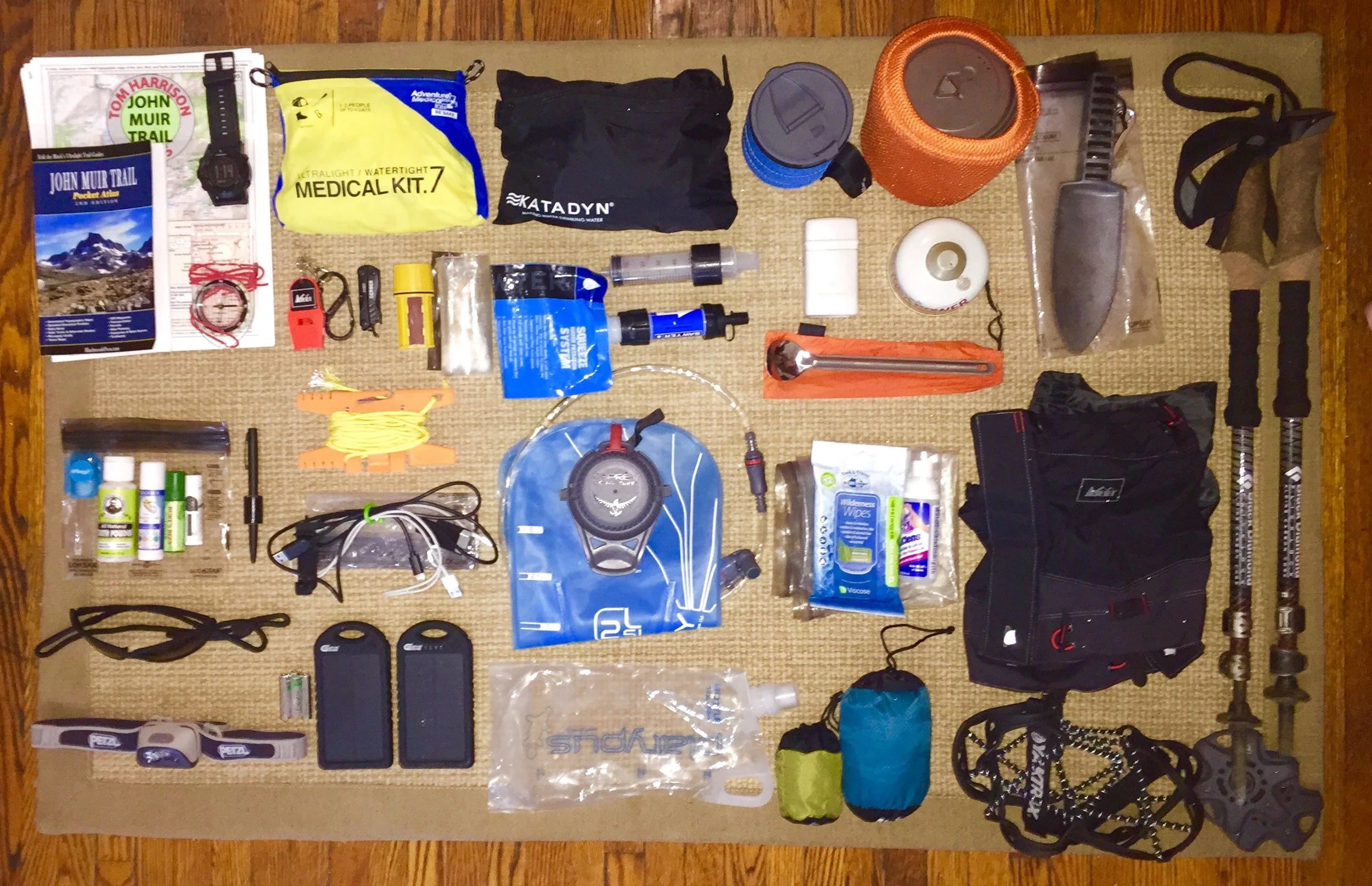 john muir trail gear