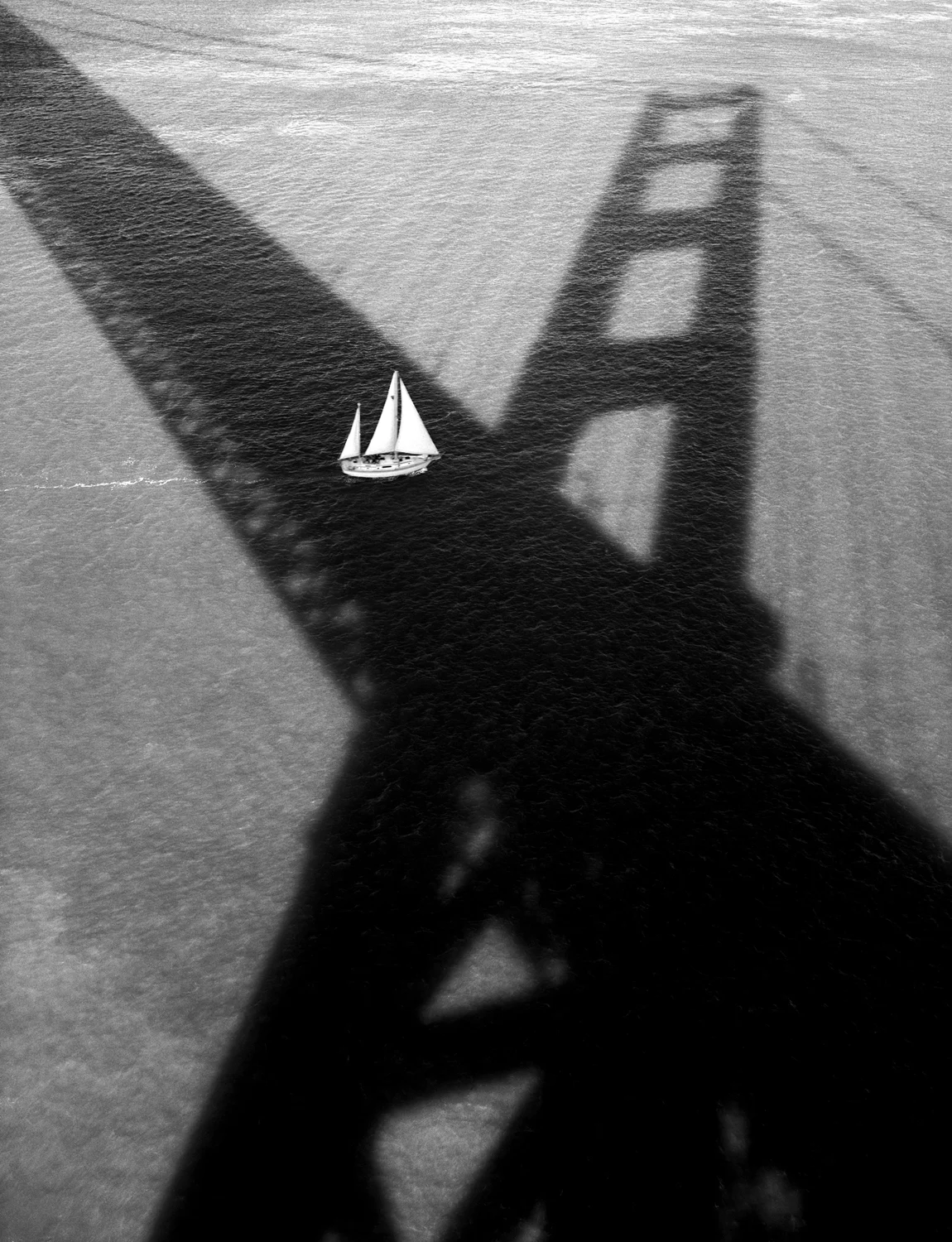 Golden Gate Bridge #176 (Sailboat and Shadow)