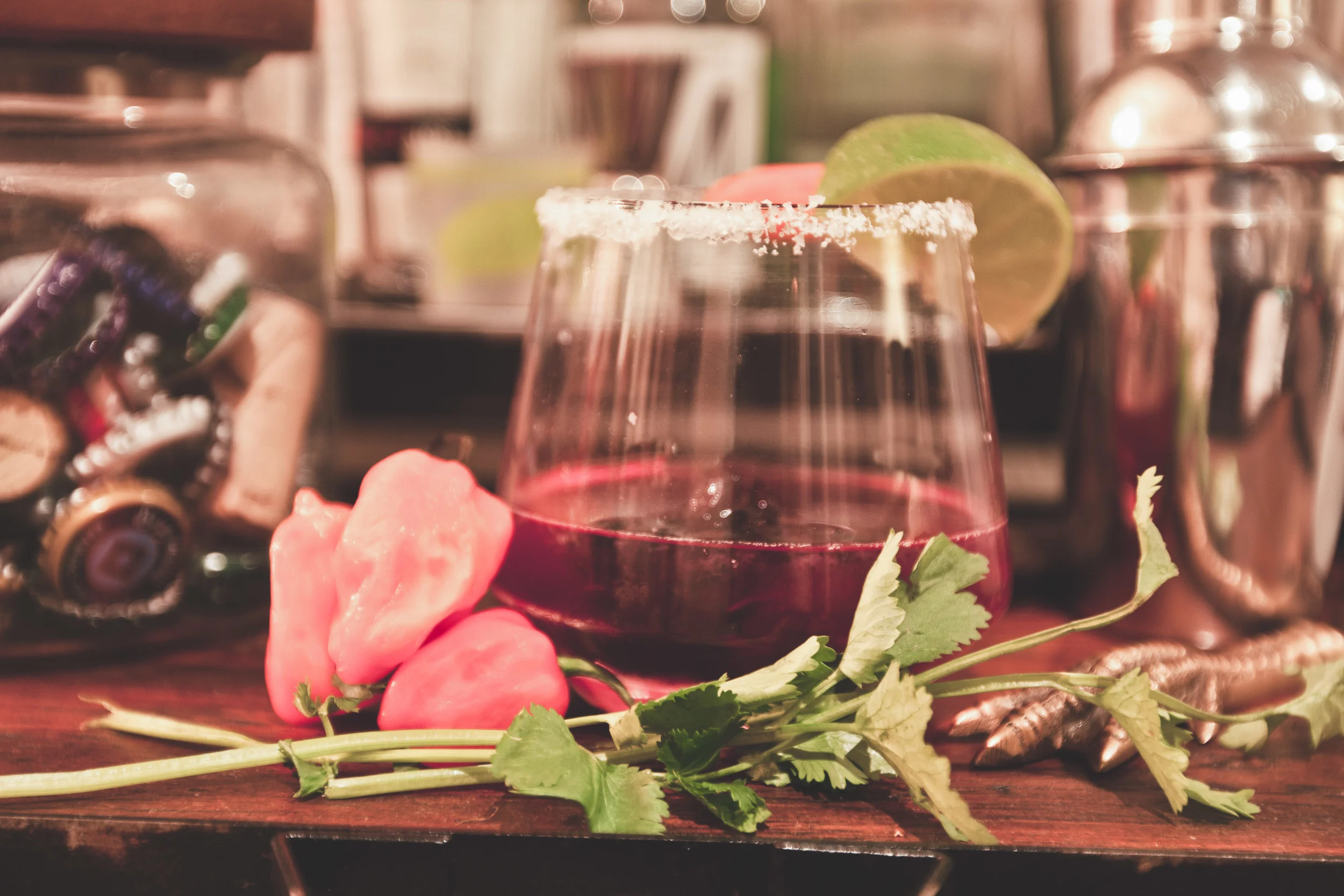 Habanero-Hibiscus Margarita