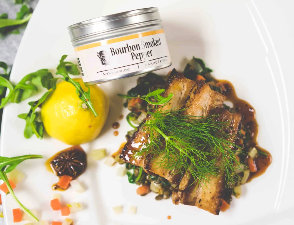 Braised Pork Belly | Smoked Bourbon Pepper Glaze