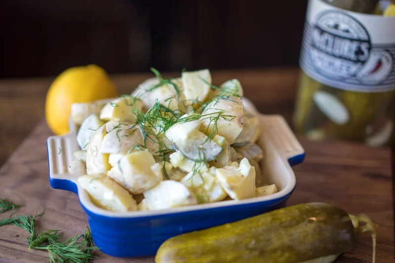 Country Potato Salad | Spicy Dill Pickles