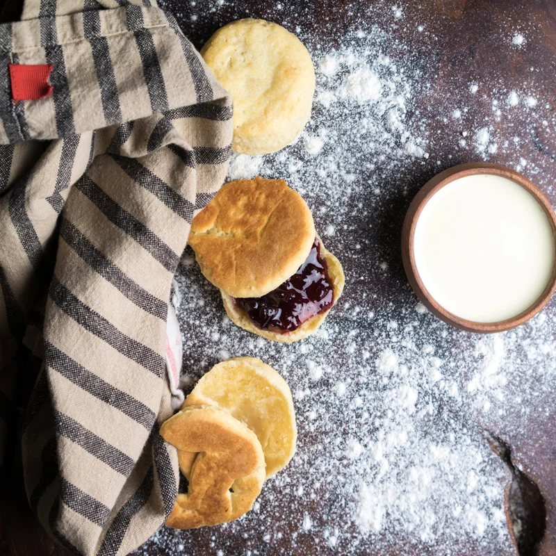 Terri's Sweet Cream Biscuits & Jam