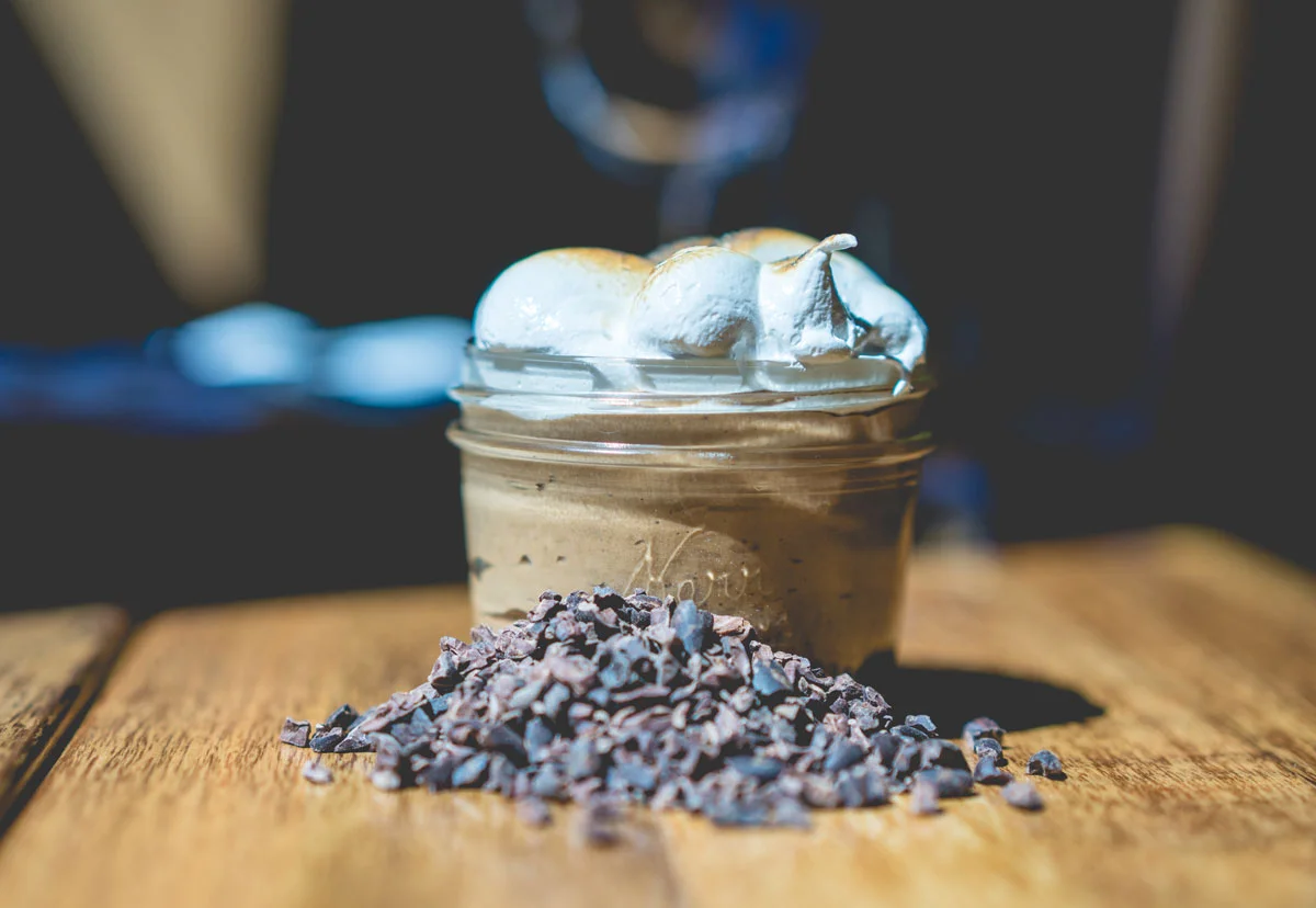 Chocolate Mousse | Meringue | Toasted Almonds