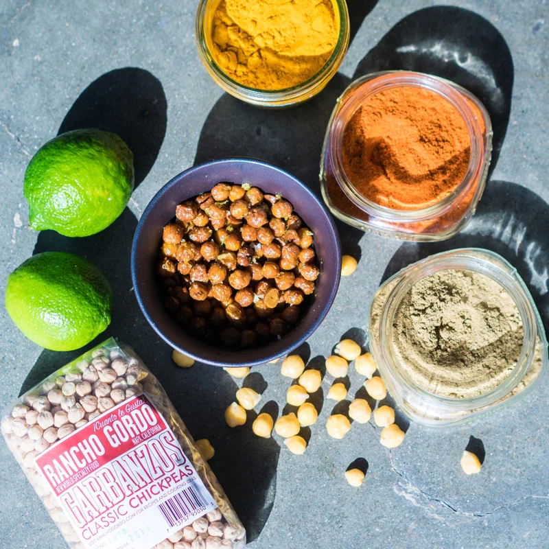 Crispy Curried Chickpeas