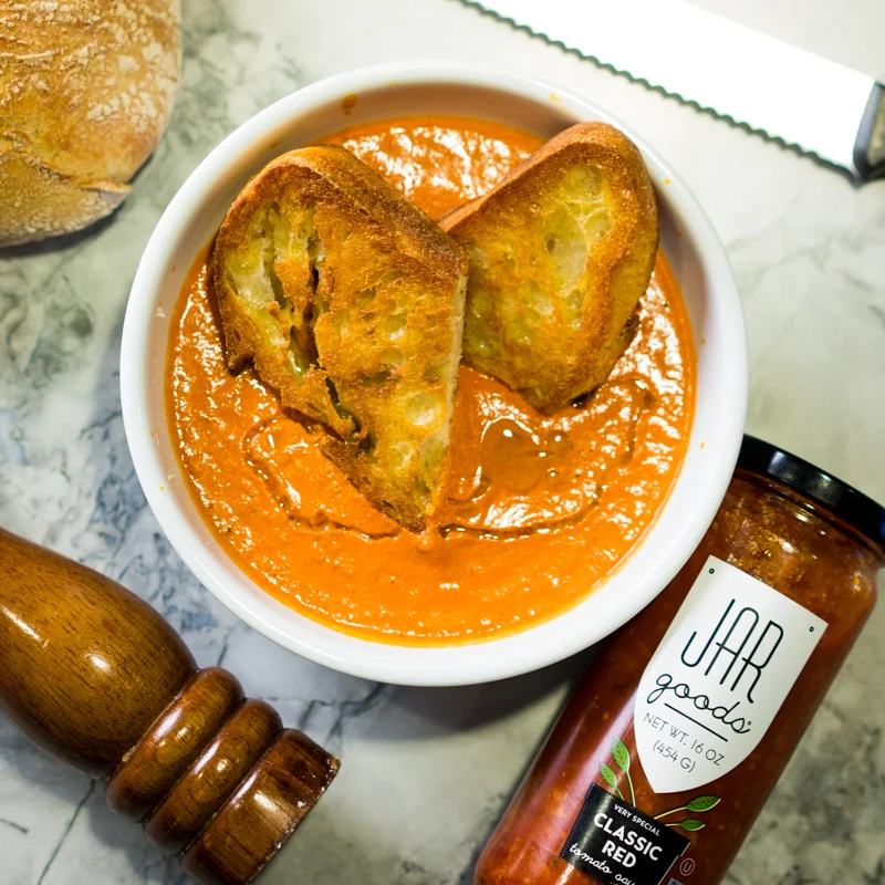 Goat Cheese + Tomato Soup