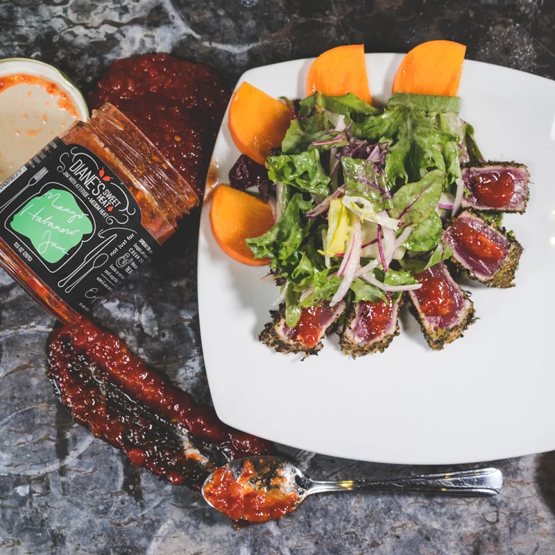Seared Ahi Tuna | Mango Habanero Jam 