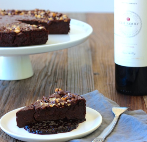 Zintastic Flourless Dark Chocolate Chipotle Almond Torte