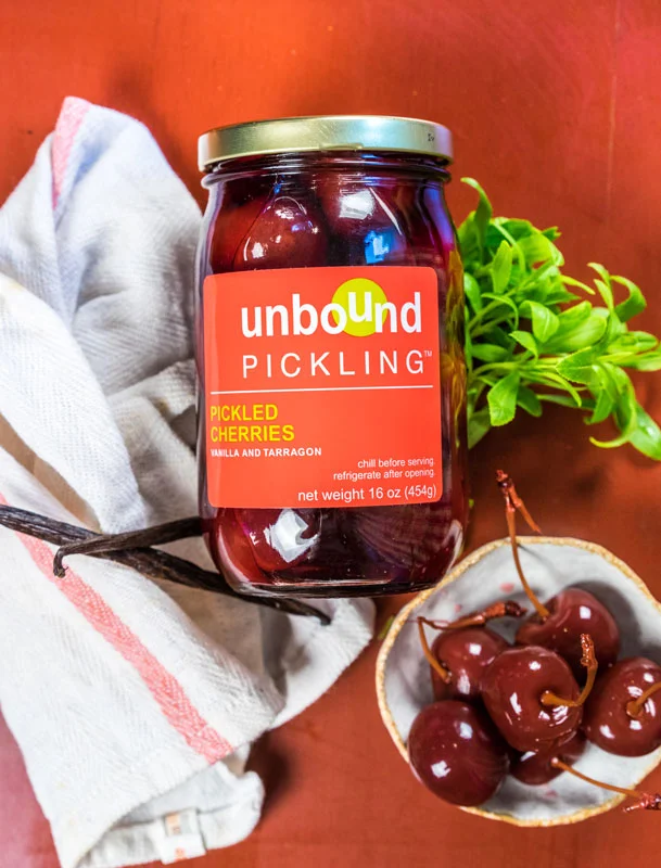 Vanilla-Tarragon Pickled Cherries